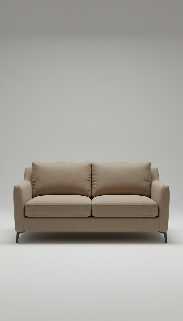 Taupe Linen Sleeper Sofa